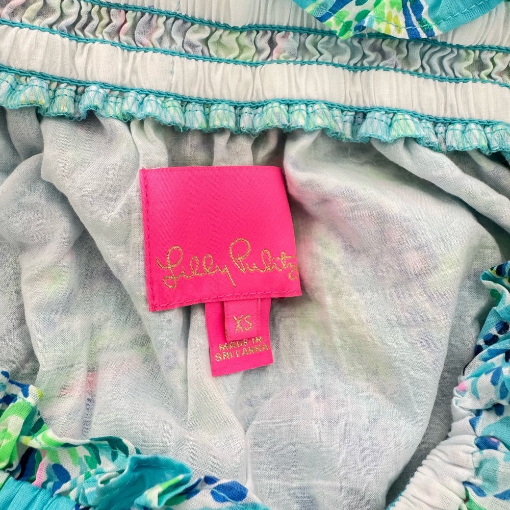 Lilly Pulitzer Turtle szn Louisa off the shoulder Dress Size XS - Picture 14 of 14